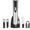 image:imageOster Cordless Electric Wine Bottle Opener with Foil Cutter SilverBlack