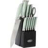 image:imageOster Lindbergh 14 Piece Cutlery Set RedSage Green