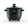image:imageOster Rice Cooker 6 Cup Cooked 3 Cup Uncooked Electric Rice Maker Compact Size for Family Meals amp Sides Automatic Keep Warm Nonstick Inner Pot BlackBlack