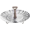 image:imageOster Sangerfield Stainless Steel Expandable Steamer Insert 7 to 105 Inches  Adjustable Kitchen Cookware Accessory for SteamingStainless Steel