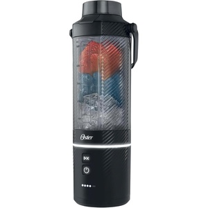 image:imageOster GoMax Portable Blender 20 oz Cordless Personal Blender for Smoothies amp Shakes USBC Rechargeable AntiJam Reversible Blade LeakProof Travel Lid Dishwasher Safe Parts BPAFree BlackBlack