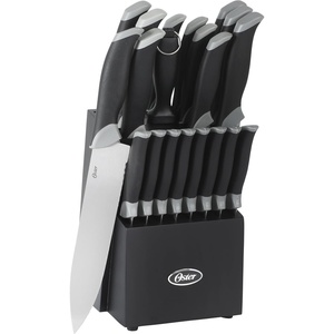 image:imageOster Lindbergh 14 Piece Cutlery Set RedBlack Block and Handle