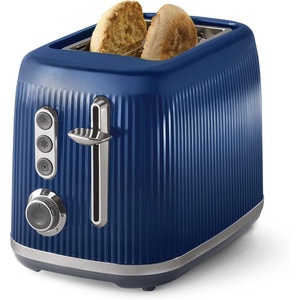 image:imageOster Retro 2Slice Toaster with QuickCheck Lever ExtraWide Slots Impressions Collection BlackBlue