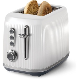 image:imageOster Retro 2Slice Toaster with QuickCheck Lever ExtraWide Slots Impressions Collection BlackWhite