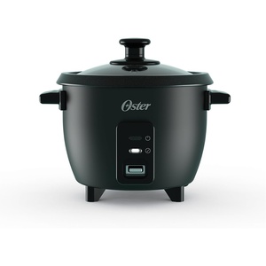 image:imageOster Rice Cooker 6 Cup Cooked 3 Cup Uncooked Electric Rice Maker Compact Size for Family Meals amp Sides Automatic Keep Warm Nonstick Inner Pot BlackBlack