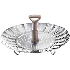 image:imageOster Sangerfield Stainless Steel Expandable Steamer Insert 7 to 105 Inches  Adjustable Kitchen Cookware Accessory for SteamingStainless Steel